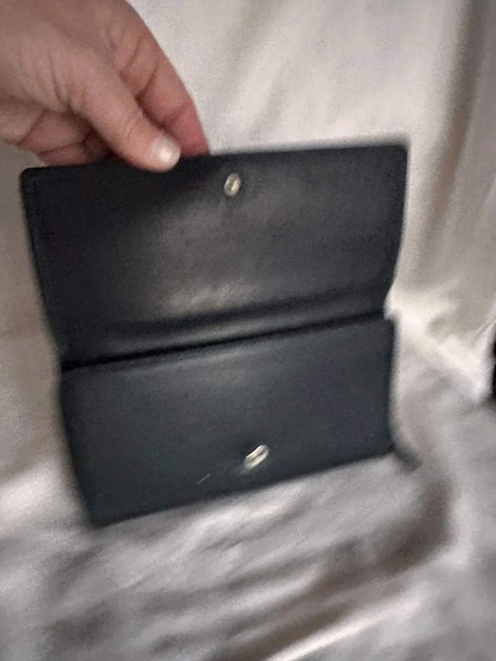 Coach Legacy Black Vintage Trifold leather Wallet With Checkbook Pocket Zip Arou